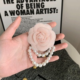 Brooch Pins for Women Men Number Five Pin Brooch Corsage Scarf Pins Rhinestones Pearl Breastpin for Wedding/Banquet/Bouquet Christmas Jewelry Gifts for Teen Girls