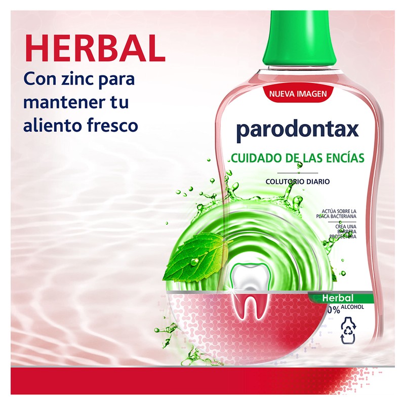 Parodontax Herbal Colutorio Diario 500 ml