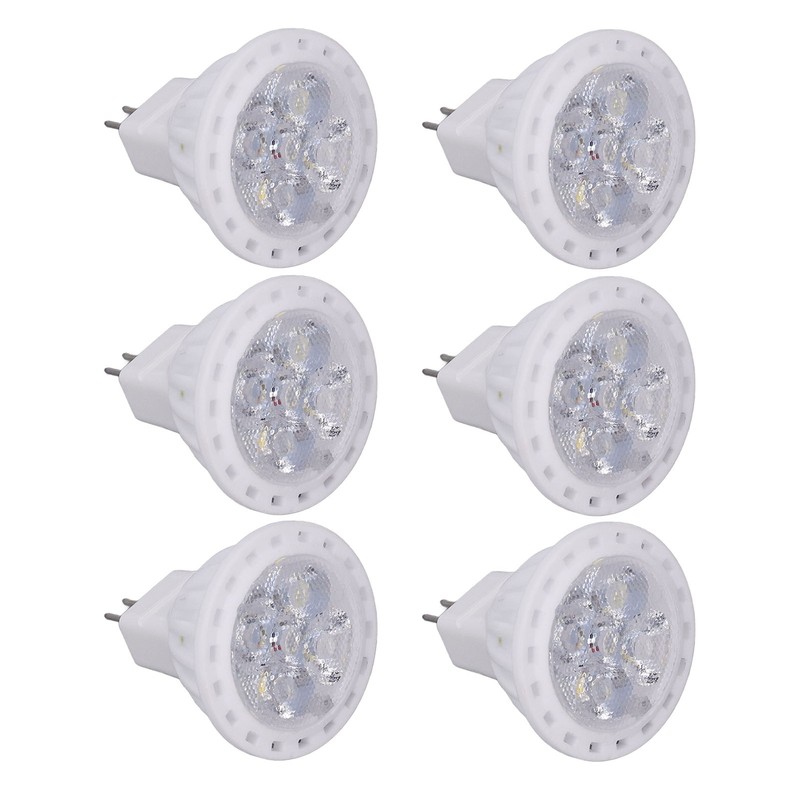 6pcs 360LM LED Light Bulbs MR11 4W 12V Spot Light