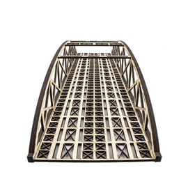 War World Scenics Double Track Hi-Detail Bowstring Bridge 400mm – OO/HO Model Railway Diorama