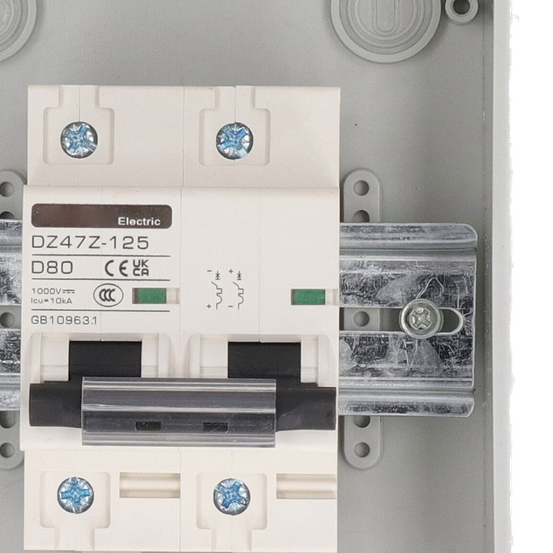 80A 2P Miniature Circuit Breaker IP65 Waterproof 1000VDC Disconnect Switch