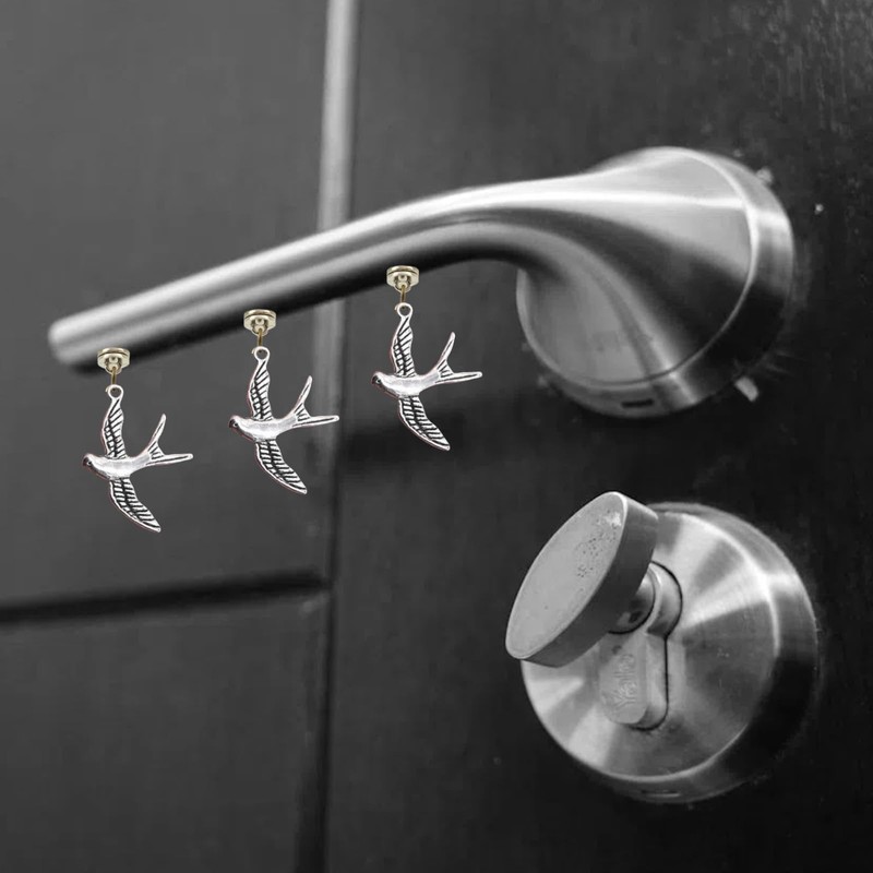 Silver Hinge Head Home Decorationswallow,Magnetic Hinge Dropper Hanging,Magnetic Hinge Head