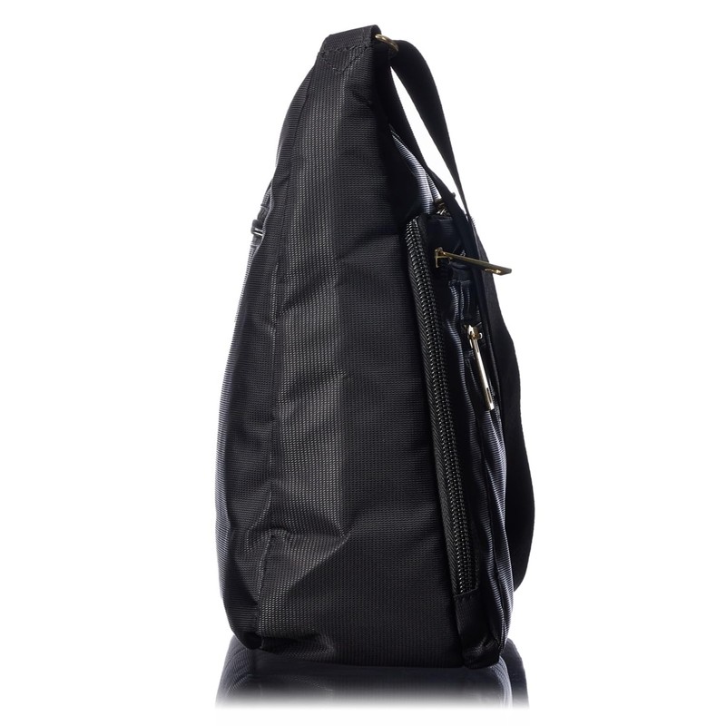 Cox Sportif Women's Mulsan Deodorizing Antibacterial Nylon Shoulder Bag, Black