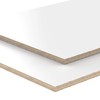White Melamine Coated Multiplex Board, Cut to Size, Lengths of
