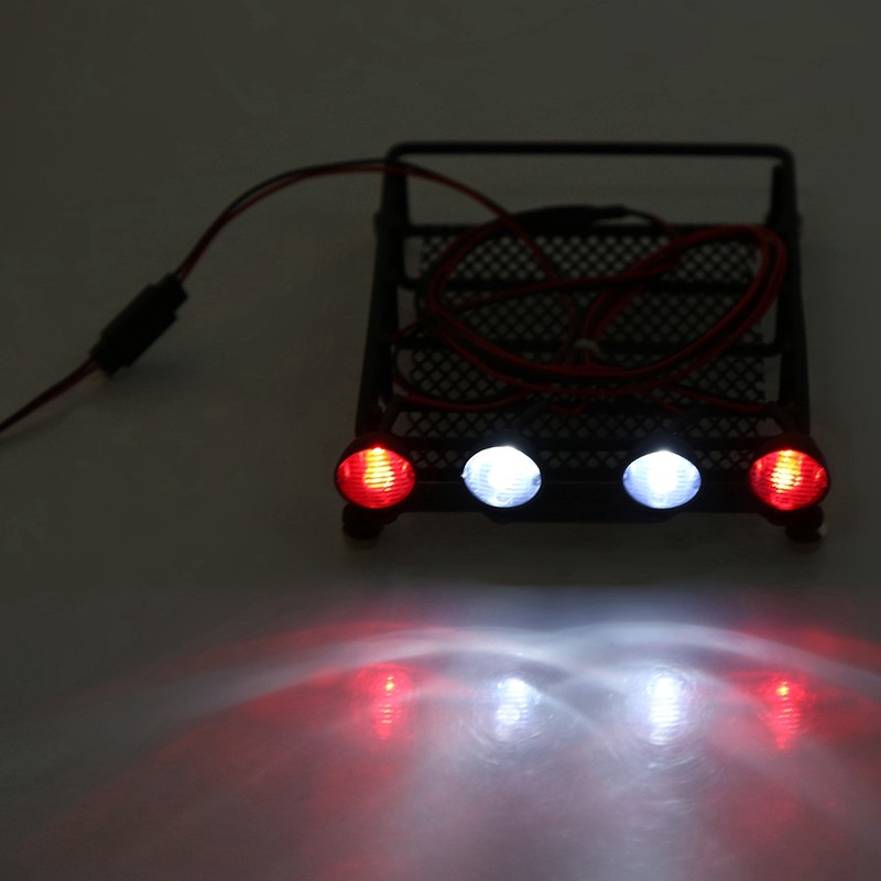 Roof Rack Luggage Carrier With LED Lights Round for Axial