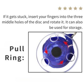 MIXNEX Pink Mini Foldable Shopping Bag with Retractable Disc Case – Ultra Compact Pocket Reusable Grocery Tote – Eco-Friendly, Lightweight & Portable Handbag for Travel, Daily Use, and Supermarket