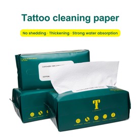 Tattoo Thickened Disposable Cotton Wipes 50 pcs, Soft and Skin-friendly, Strong Water Absorption, Suitable for Tattoos and Face Washing(8”x8”) (10 pack)