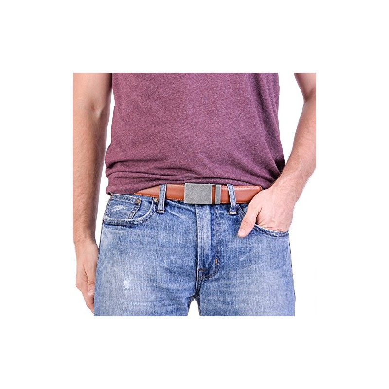 Mission Belt Men's Ratchet Belt - Iron - Iron Buckle/Saddle