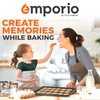 Emporio Kitchen Stackable Baking Pan Set - Deluxe Nonstick Gray
