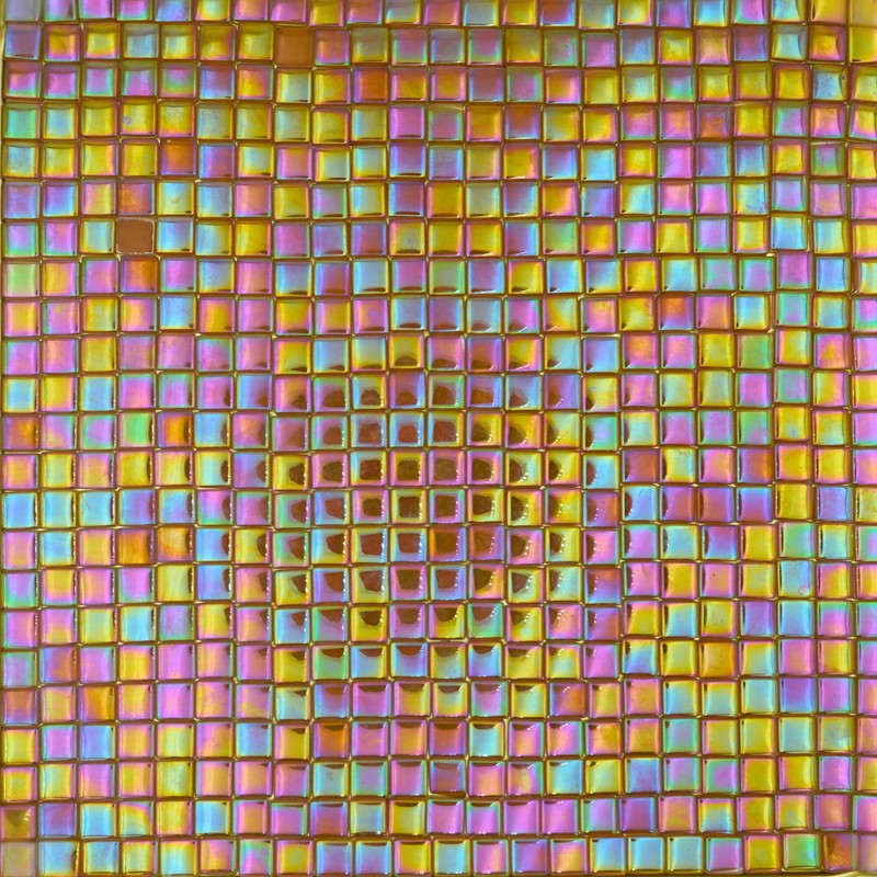 Yuvori 0.5kg Square Crystal Mosaic Tiles 1cm DIY for Bathroom,