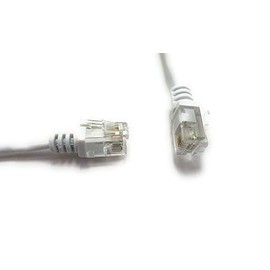 MainCore 1.5m White ADSL 2+ High Speed 26AWG Broadband Modem Cable RJ11 to RJ11