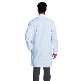 Cherokee White Lab Coat for Men or Women with 3 Pockets and Center back length 38" CK460T, S Tall, White