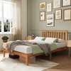 Novilla Queen Bed Frame with Headboard, Solid Wood Bed Frame