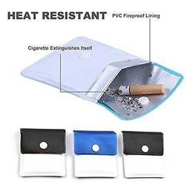 6 pcs Pocket Ashtray Ash Pouch- Fireproof PVC-Odor Free-Portable Compact- Assorted Color