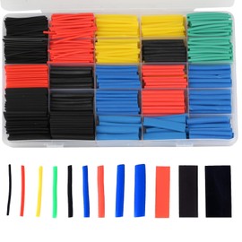 800 Stück Schrumpfschlauch Set, Schrumpfschläuche, 5-farbige Schrumpfschlauch Wasserdicht, Isolierschlauch für Kabel Isolierung Schützen Kabelverbinder (2:1 Schrumpfverhältnis, 12 Größen)