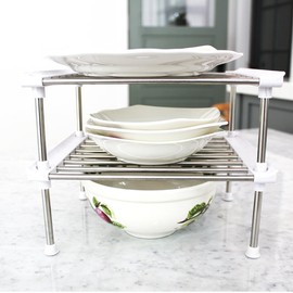 Login Mono Stainless Steel Dish Organizer, +5cm extension length (small) size_1 piece / 로긴 모노 스텐 접시 정리대, +5cm 연장길이 (소) 사이즈_1개