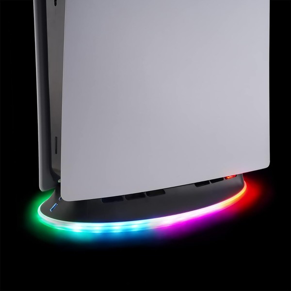 Subsonic PS5-Ständer für PS5 und PS5 Slim, 2-Stufen-Lüfter, RGB-LED Vertikaler