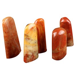 篆刻 印材 寿山 Stone Seal Stone tenkoku Material Natural Stone Fun Hand Carved Natural Shape 丸石 Set of 5 
