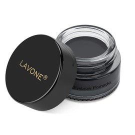 Eyebrow Pomade - Waterproof Brow Pomade for Long-lasting Results,Smudge Proof and Sweat Resistant Formula,Natural Eyebrow Makeup for All Skin Types and Tones - Black