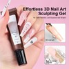 Nail 5D Gel - Nail Decoration Glue,Non-Sticky Charming 5D Sculpting