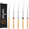 VOPTON 5 Pcs Marshmallow Roasting Sticks for Fire Pit Long