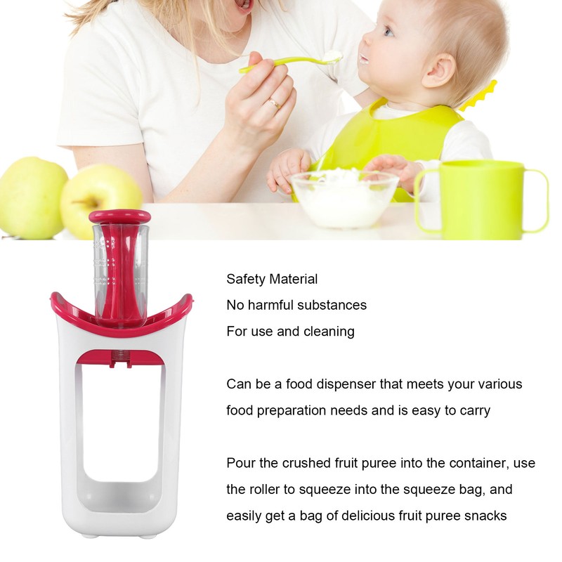 Food Squeeze Station Safe Portable Baby Pouch Filling Station for