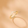 Titaniumcentral Wedding Bands for Women Pear & Round Shaped CZ