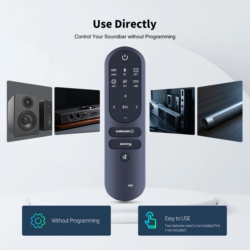 Unbranded Generic Replacement Remote Control for Ultimea Poseidon D60 5.1