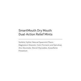 SmartMouth Dry Mouth Mints, Sugar-Free, 50 Count, 4 Pack, Mellow Mint