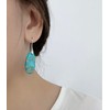 SELOVO Women Girls Blue Turquoise Stone Fishhoop Dangle Drop Earrings