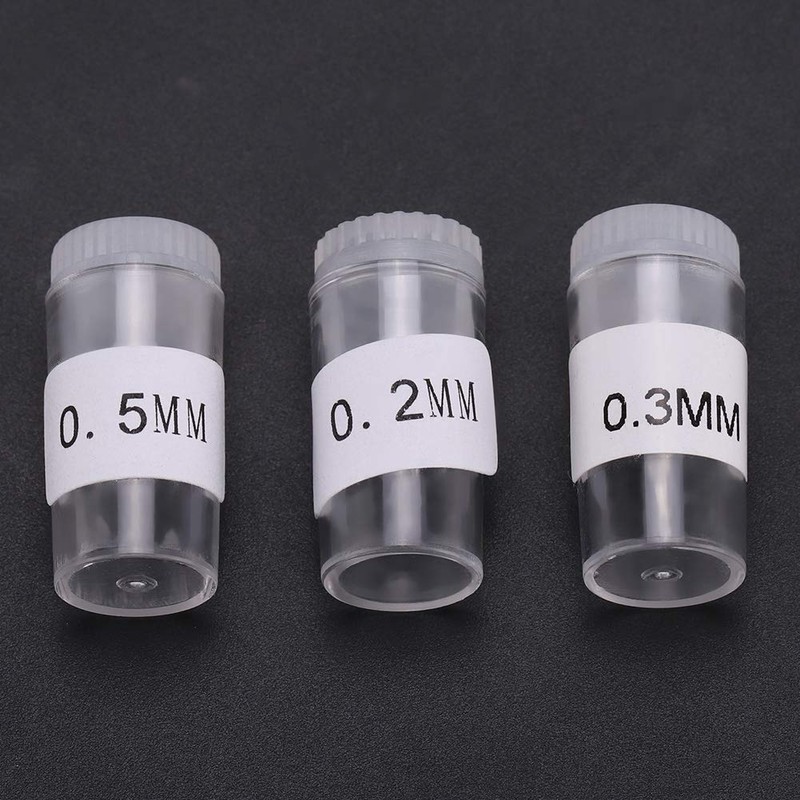 Airbrush Nozzle, Airbrush Accessories 3Pcs 0.2mm 0.3mm 0.5mm Airbrush Nozzles