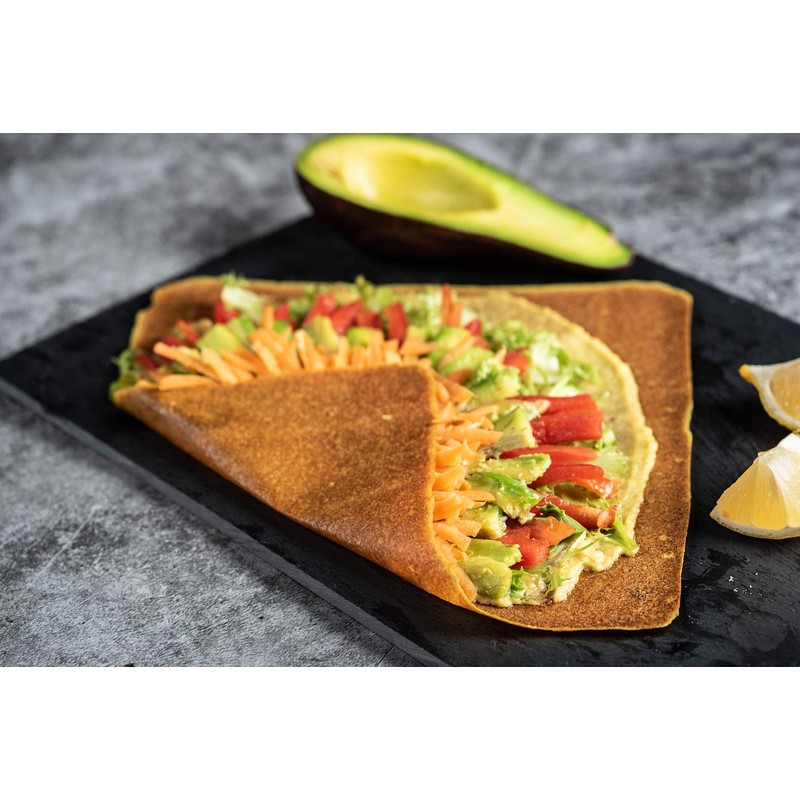 NUCO Certified ORGANIC Paleo Gluten Free Vegan "Turmeric" Coconut Wraps,