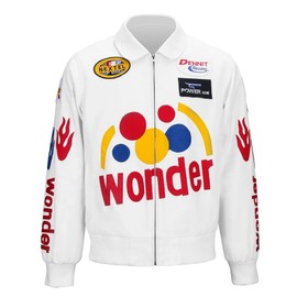A-StarPlus Women's Ricky Bobby Jacket Racing Talladega Nights Costume | Wife Costume (US, Alpha, X-Small, Regular, Regular, Female)