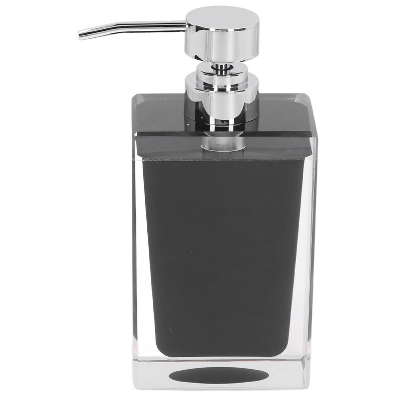 Hand Soap Dispenser Press Design Black Simple Fine Details Foaming