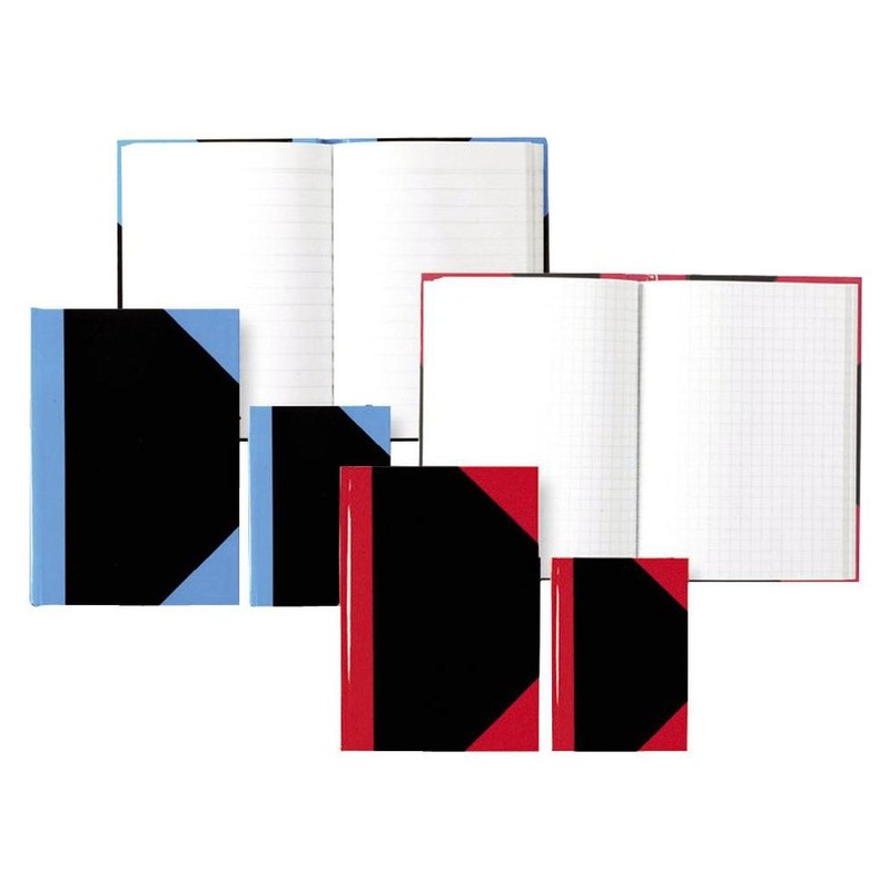 Stylex 29114 A4 Sqaured DIN Exercise Book - Black/Red