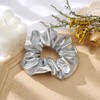 Bronzing Gilding Hair Scrunchies Floppy Metallic Ponytail Holders Gilding Hair