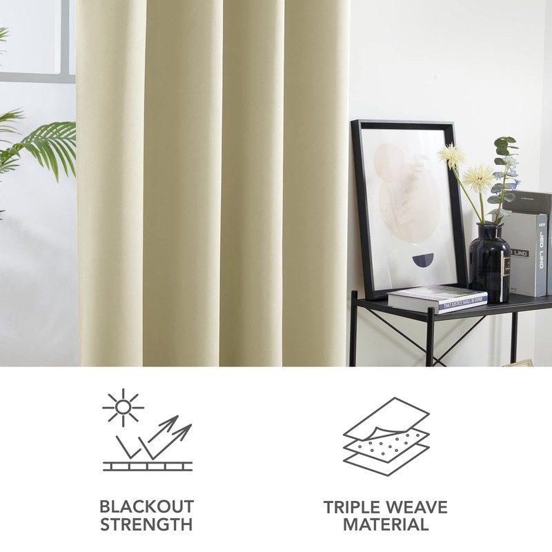 Deconovo Blackout curtains, thermal curtains, sound insulation, opaque curtains