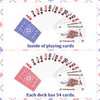 Outus 6 Decks Waterproof Playing Cards Plastic Poker Game Jumbo