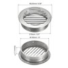 PATIKIL 8" Round Soffit Air Vents, Stainless Steel Louver Grille