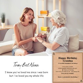 CheersLife Women Bracelet Grandma Gifts, Grandma Birthday Gifts - Best Gifts for Grandma from Grandchildren, Great Presents for Grandma on Birthday Mother's Day,Grandmother Gift Nana Gift