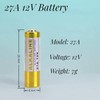 27A 12V Battery 10 Pack, G27A MN27 CR22 A27 12