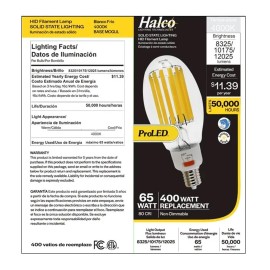Halco 84905 ED37 LED Filament Bulb 45/55/65W 12025lm 4000K 120-277V Mogul Base