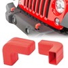 Yunukin Factory Bumper Tow Hook Covers Compatible with Jeep Wrangler