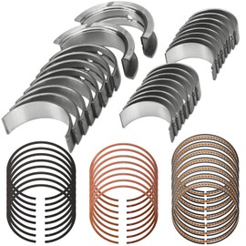 STD Main & Rod Bearing w/Piston Rings Fit for Chevy GM LS Gen III IV 4.8L 5.3L - LM7 LR4 L59 LS4 LY2 L20 LY5 LMG LMF LH6 LC9 L33 V8 1999-2016 Engine Replace# 2M4978 MS2199 BB253J CB663 41859CP
