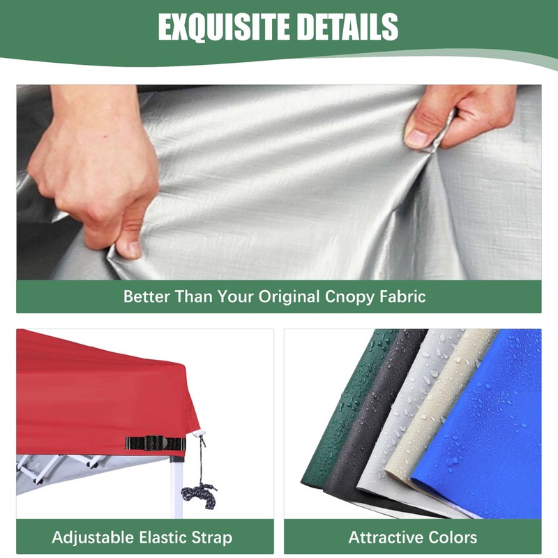 Canopy Replacement Top with Air Vent and Buckle for 8x8