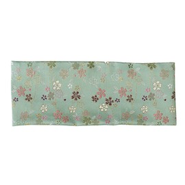 Buddhist Altar Pull Mat "Sakura Pattern" Flameproof Buddhist Altar Mat 11.8 x 4.7 inches (30 x 12 cm), M Size 004, Green