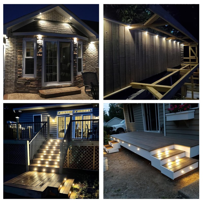 HHTUN Mini Downlight DC12V 1W 5000K 9Pack Silver Shell,Used for