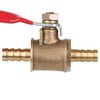 Dapetz ® Brass Ball Valve 6mm Red Lever Inline Hose