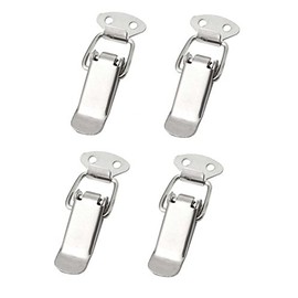 4 x Stainless Steel Tension Clasps, Ideal as a Box Closure, Folding Clasp, Various Sizes and Variants (55 mm, Normal)