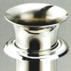 Grave Flowers, Stainless Steel, Medium Insert, with Brim, Tube Diameter: